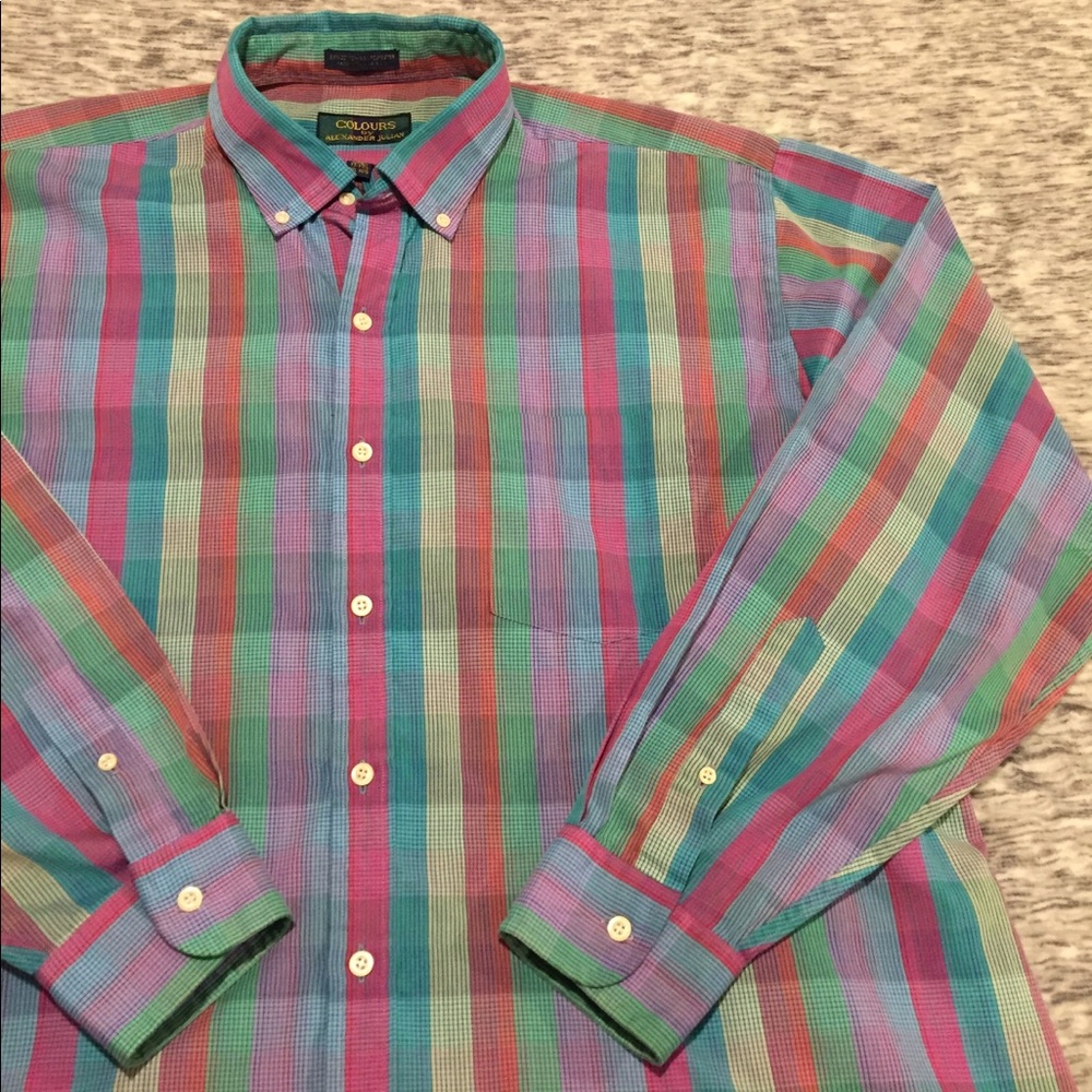 Flawless Colours button down by Alexander Julian